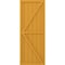 Ekena Millwork Americraft 6-Board Wood 2 Equal Panel Frmd Board-n-Batten Shutters w/Dbl Z-Bar, ARW102BF621X55TUH, PR ARW102BF621X55TUH - alternate 5